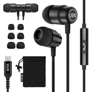 UliX Rider USB C Headphones, 5 Years Warranty, Magnetic USB-C Earbuds for iPhone