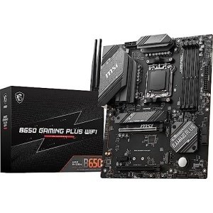 MSI B650 Gaming Plus WiFi Gaming Motherboard (AMD AM5, ATX, DDR5, PCIe 4.0, M.2